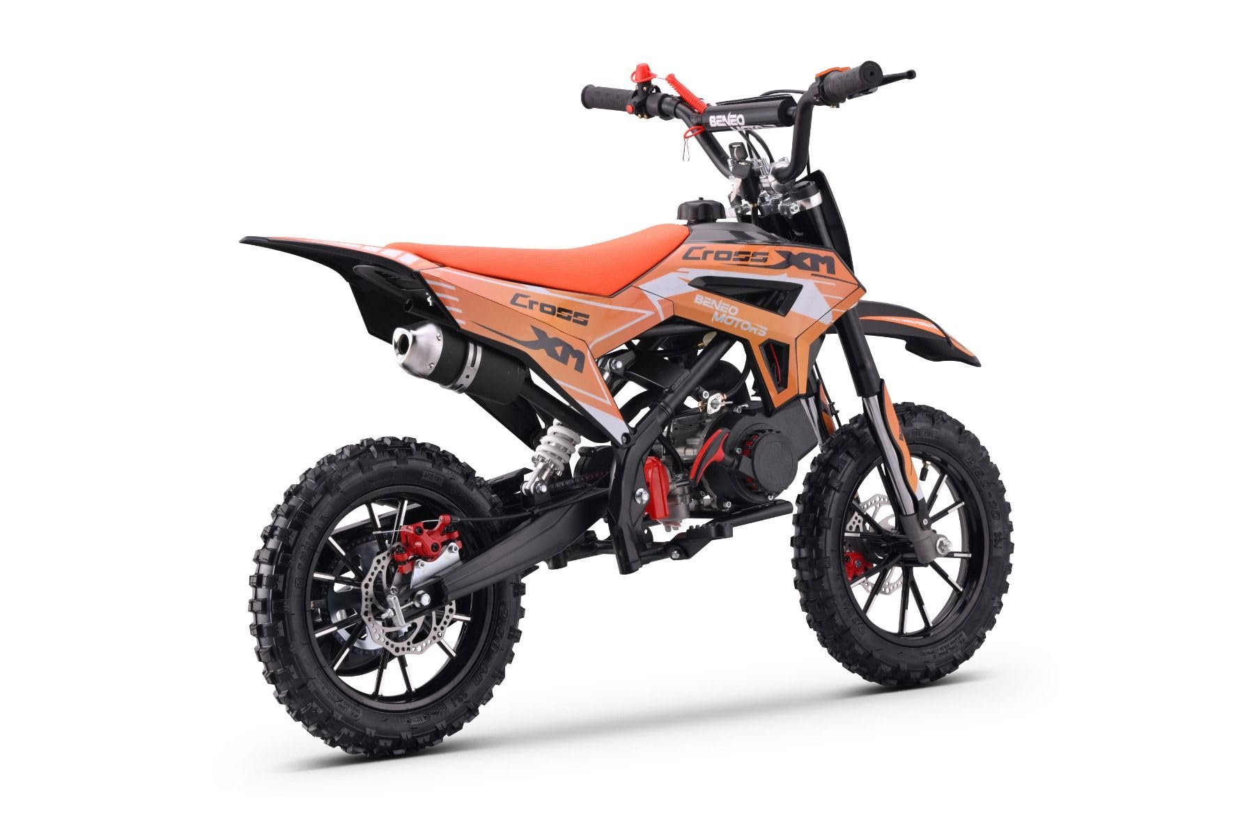 Moto de cross para niños Beneo Motors CROSS XM Naranja - 50cc