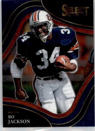2022 Panini Select Draft Picks Retail Blue Football #166 Bo Jackson Auburn Tigers Field Level Officially Collegiate NCAA Licensed Trading Card