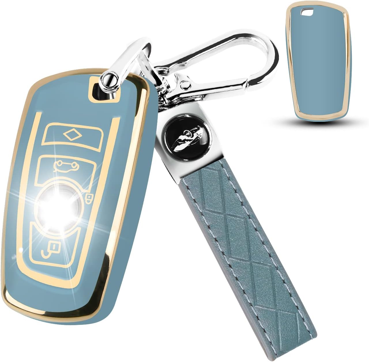 QBUC for BMW Key fob Cover, TPU Car Key Case Protector with
