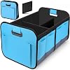 Car Trunk Organizers for Hyundai Sonata 2004-2010,Oxford Cloth Foldable Trunk Organizer Non Slip Bottom Car Trunk Organizer Sturdy Trunk Organizer Car Accessories,Blue