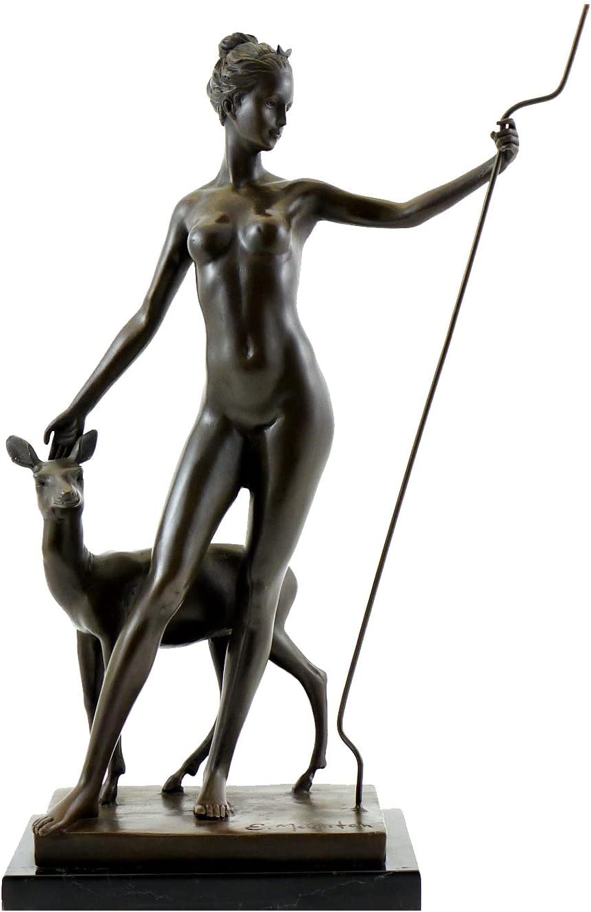 Kunst & Ambiente Bronze Figure by Edward McCartan - Diana and Doe - signed