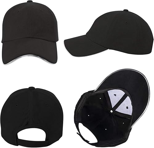 Miniatura 4 de JIGUOOR Gorra de béisbol con luz LED, sombrero de fiesta brillante, accesorios de rave, para festival, club, escenario, hip-hop