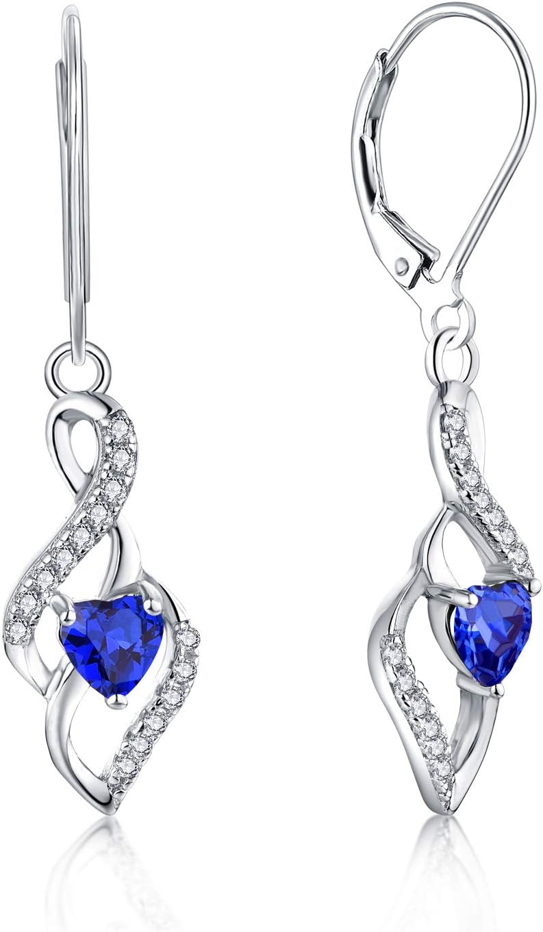 infinity heart,blue sapphire