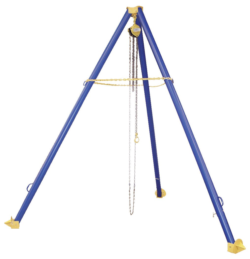 Vestil TRI-AA Aluminum Adjustable Height Tripod Stand 115-5 8 In x 115-5 8 In x 111-5 8 In