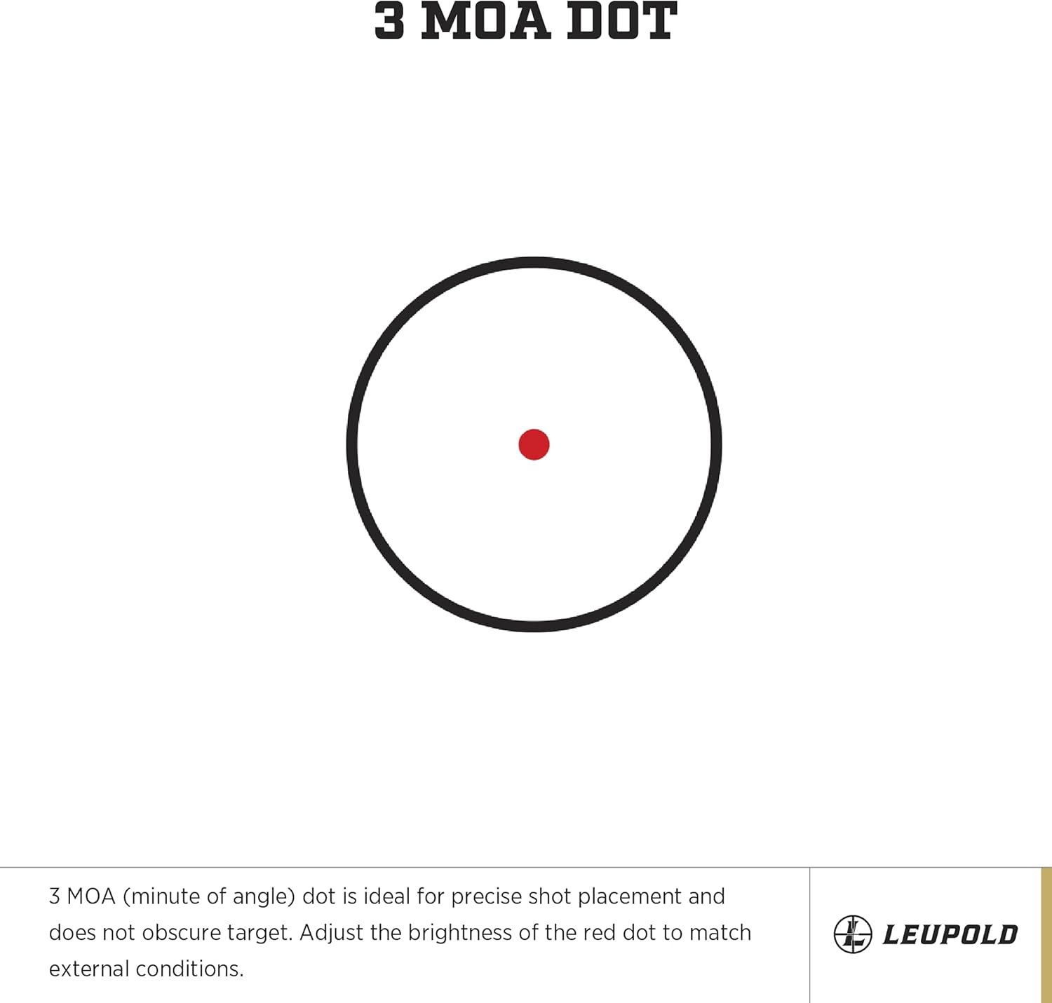 Leupold DeltaPoint Micro Pistol Sight, Low Profile 3 MOA Red Dot Handgun Optic