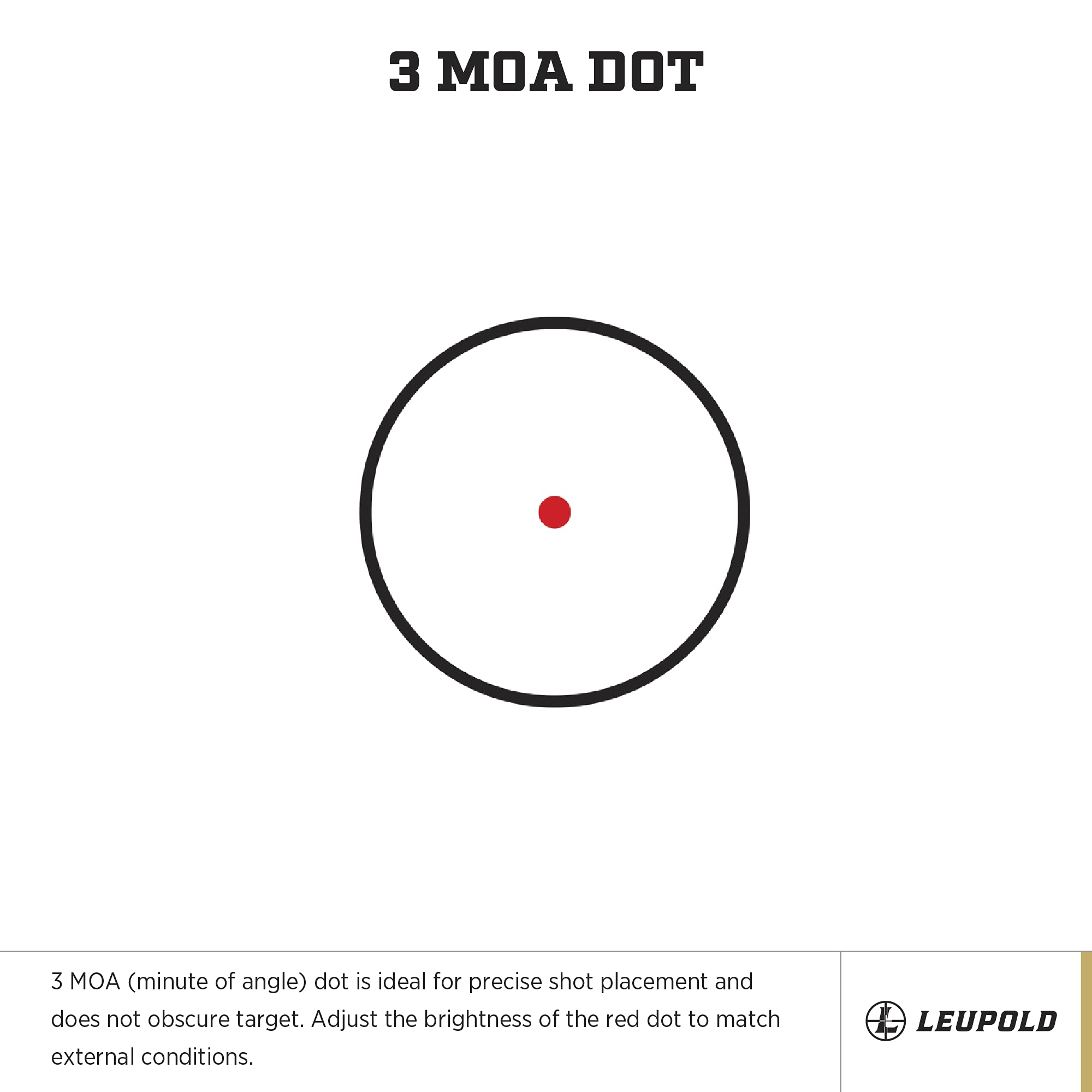 Leupold DeltaPoint Micro Pistol Sight, Low Profile 3 MOA Red Dot Handgun Optic