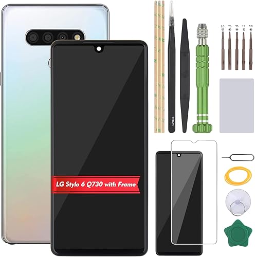 YHX-US Pantalla LCD para LG Stylo 6 Q730 Kit de reemplazo de pantalla para Q730AM Q730TM Q730NM pantalla táctil digitalizador Asamblea con