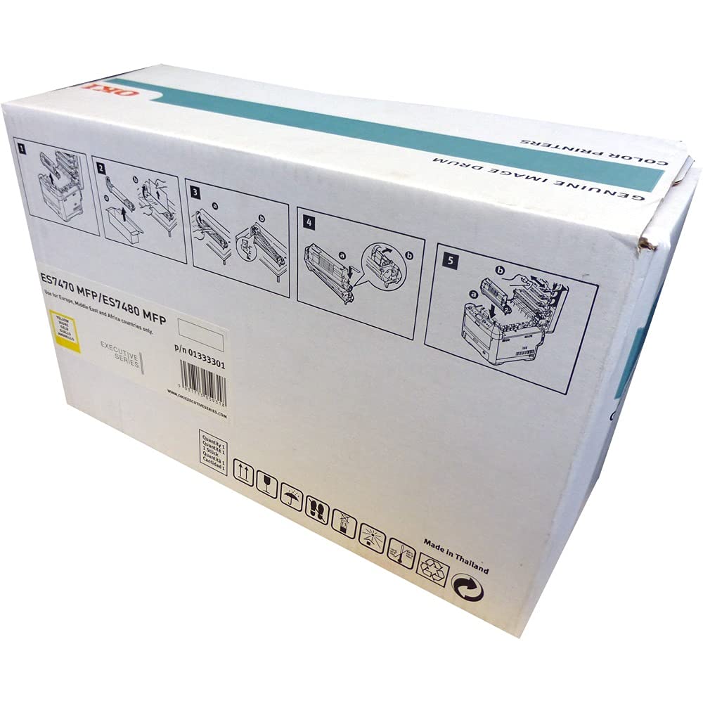 ECOPRO - Tamburo Originale per le stampanti OKI ES7470 ES7480 ES 7470 7480 - Giallo - da 30.000 Pagine A4 - Cod 01333301