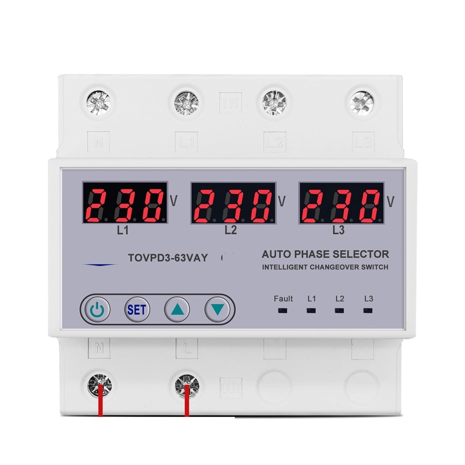 Voltmètre triphasé réglable 3P+N pour stopper la sous-tension - 5