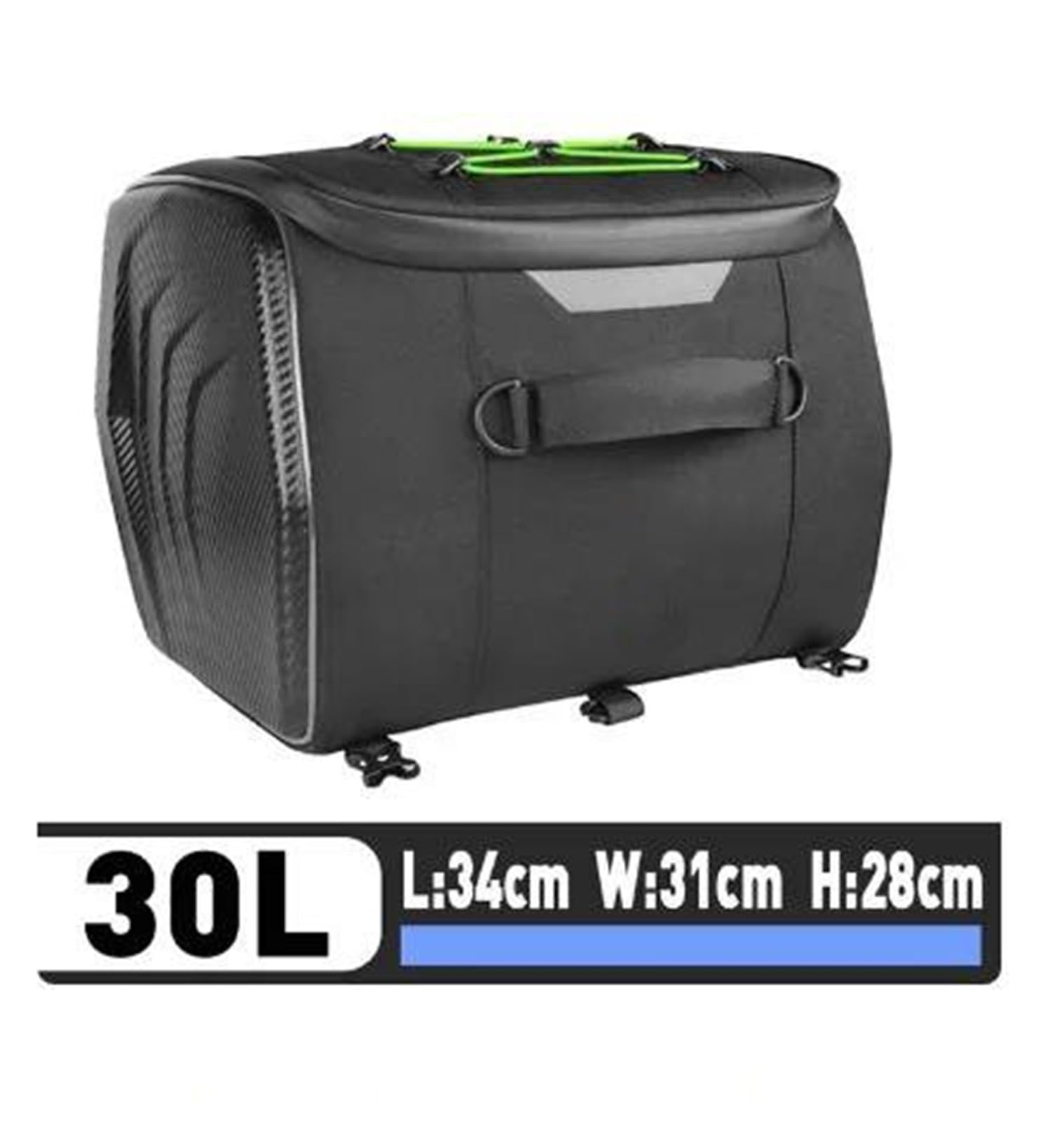 Estuche de Viaje Bolsas para Sillín De Motocicleta, para, Bolsa Trasera para La Mayoría Los Portaequipajes(Vert)