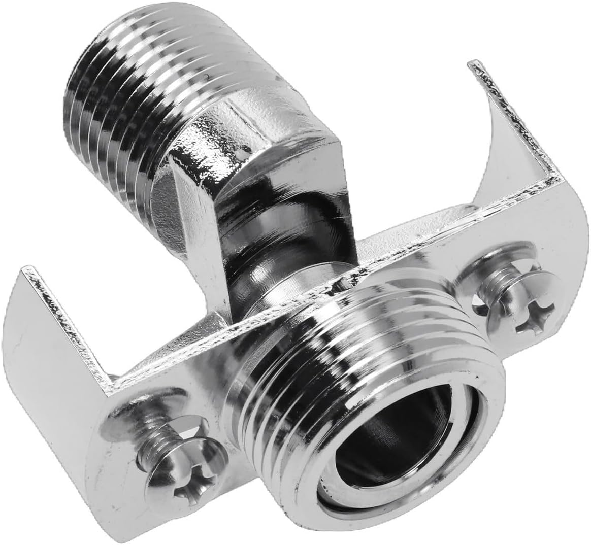 Adjustable 40° Wall Mounted Water Faucet Adapter with Angled Curved Foot Excentric Screw Design for Kitchen & Utility Room (26 mm) Enhance Your Plumbing Solutions