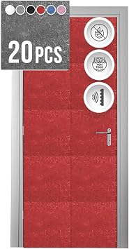 Arrowzoom 20-Pack Acoustic Door Panels 12x12 in Red AZ1184