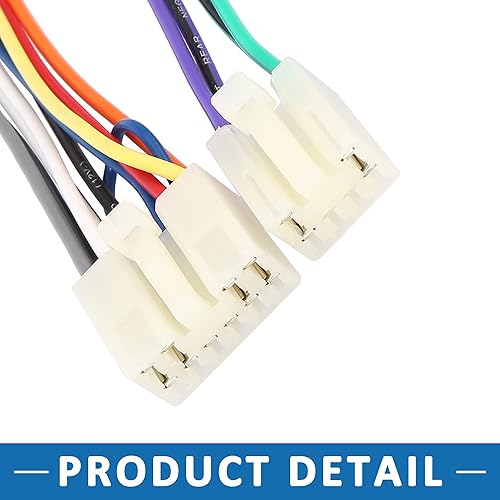 Miniatura 4 de Adaptador de radio del arnés de cableado del reproductor de CD del coche para Toyota Corolla 1987-2017 plástico blanco