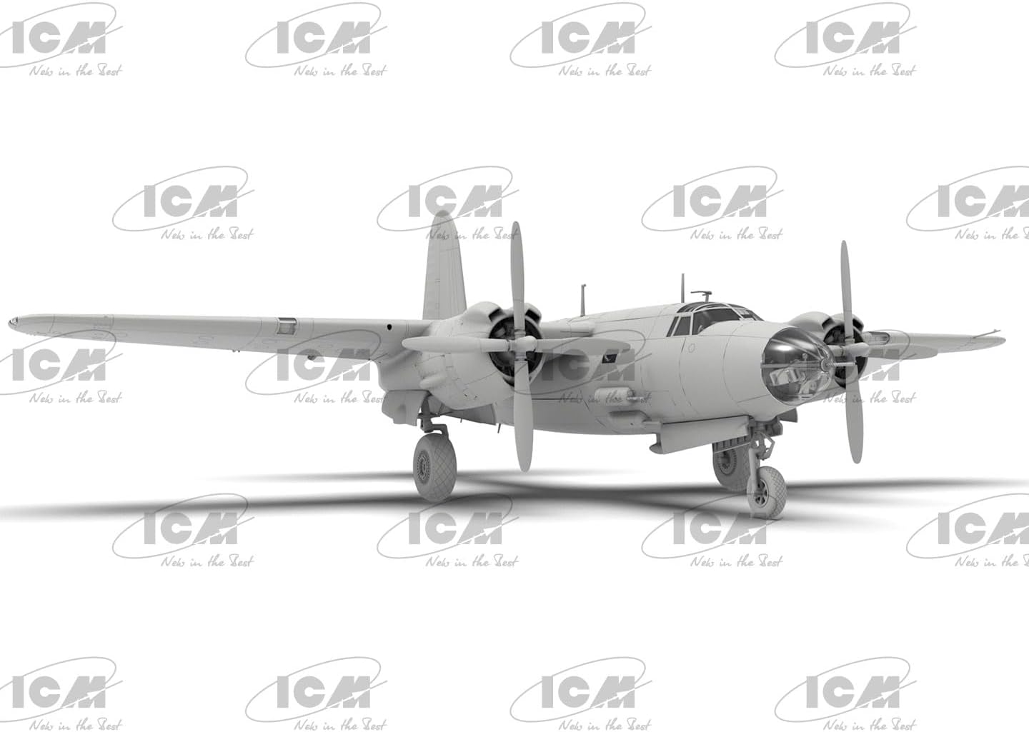ICM 48323 - B-26G Marauder, WWII American/France Bomber - Aircraft Plastic Model Kit - 1:48 Scale