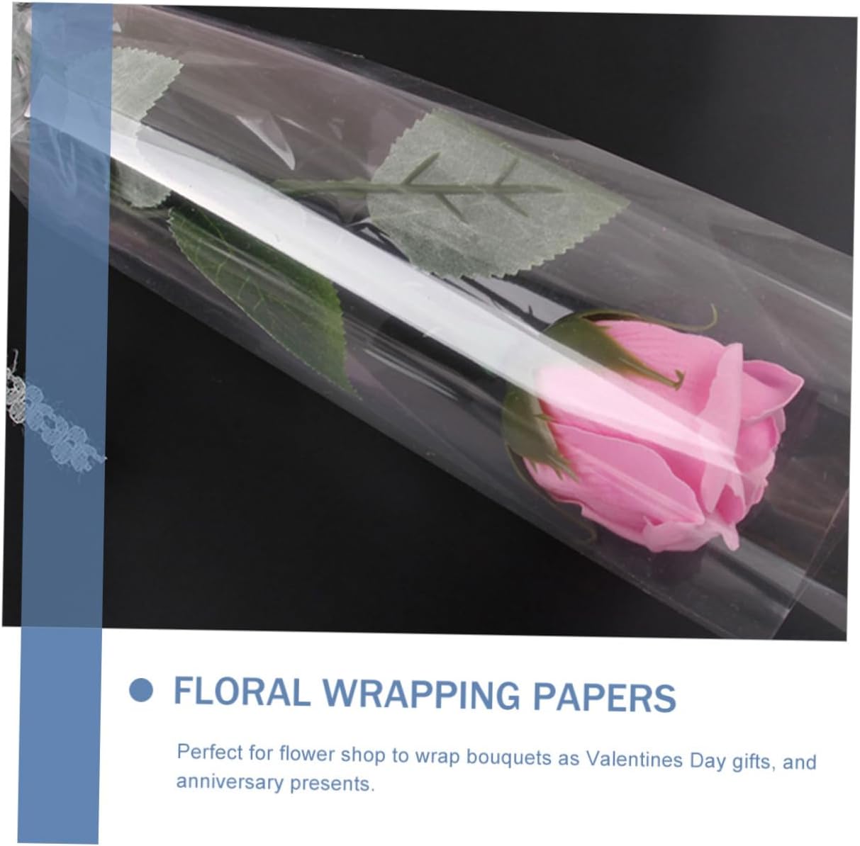 Beatifufu Transparent Cellophane Wrap Tear-resistant Wrapping Paper for DIY Flower Bouquets Packaging and Decorative Use