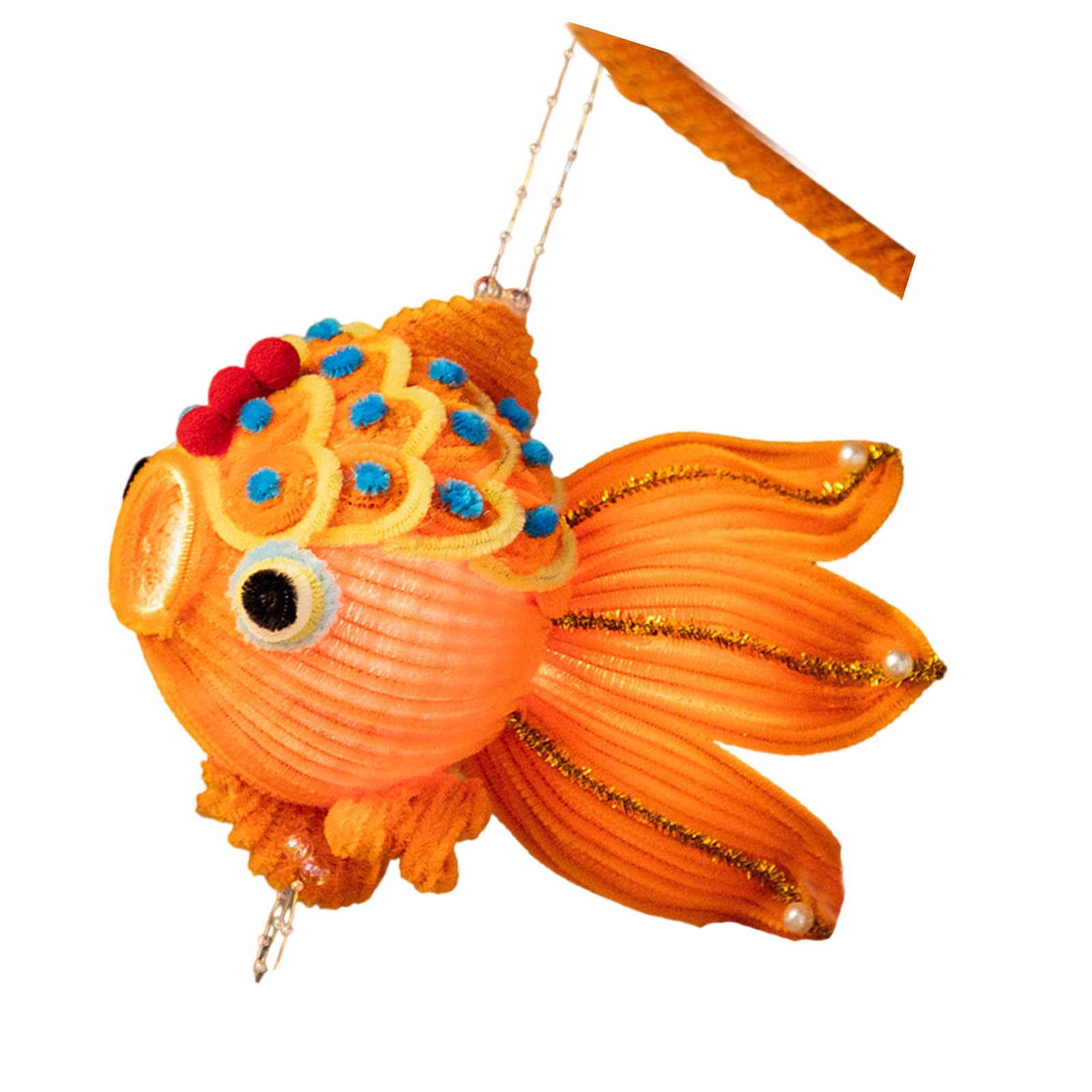 Tsophreniq Fish Paper Lights Unique Fish Paper Lights Adornment Handheld Autumn Festival Decoration Traditional Chinese Decors
