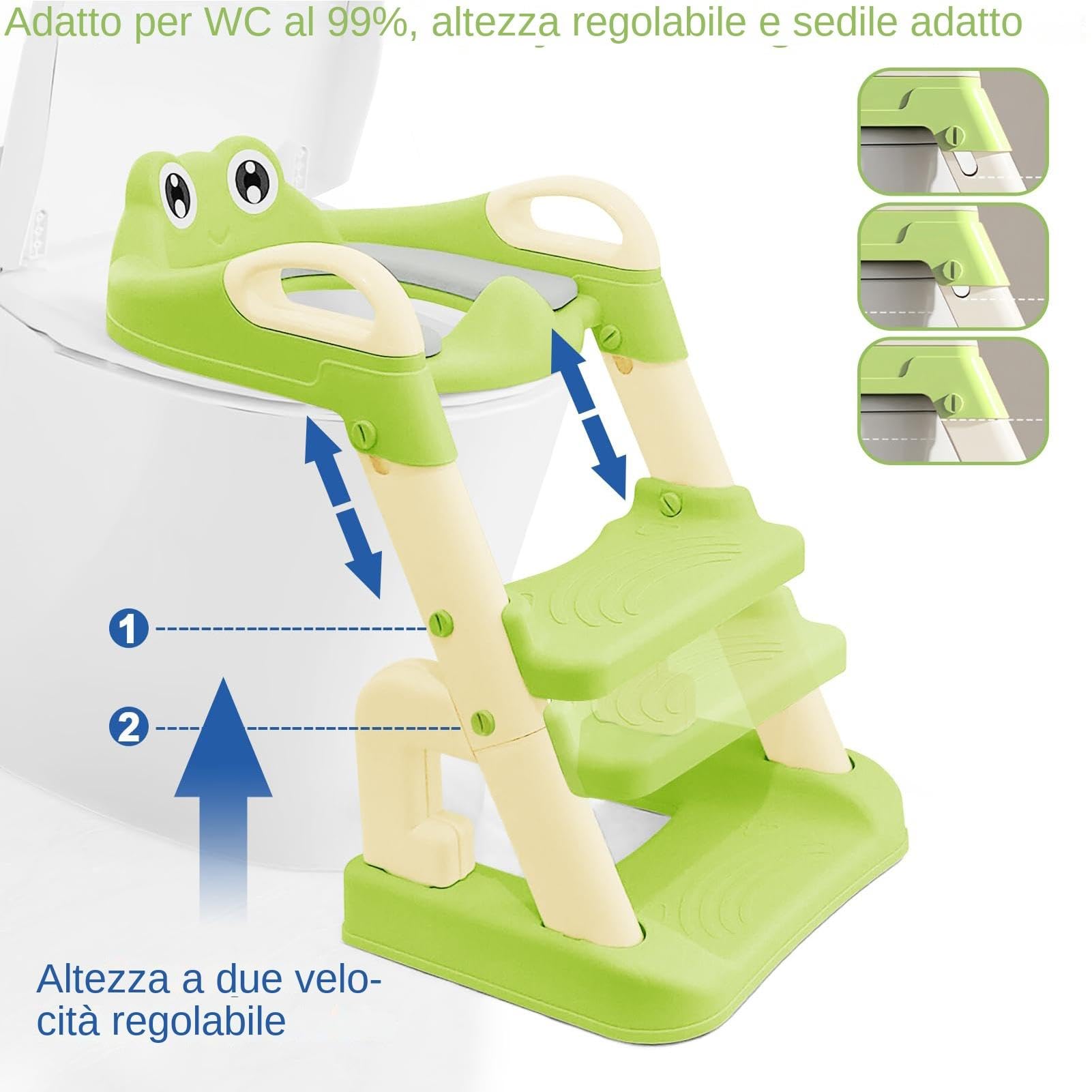 Asiento de orinal, asiento de inodoro para niños,Escalera para silla de
