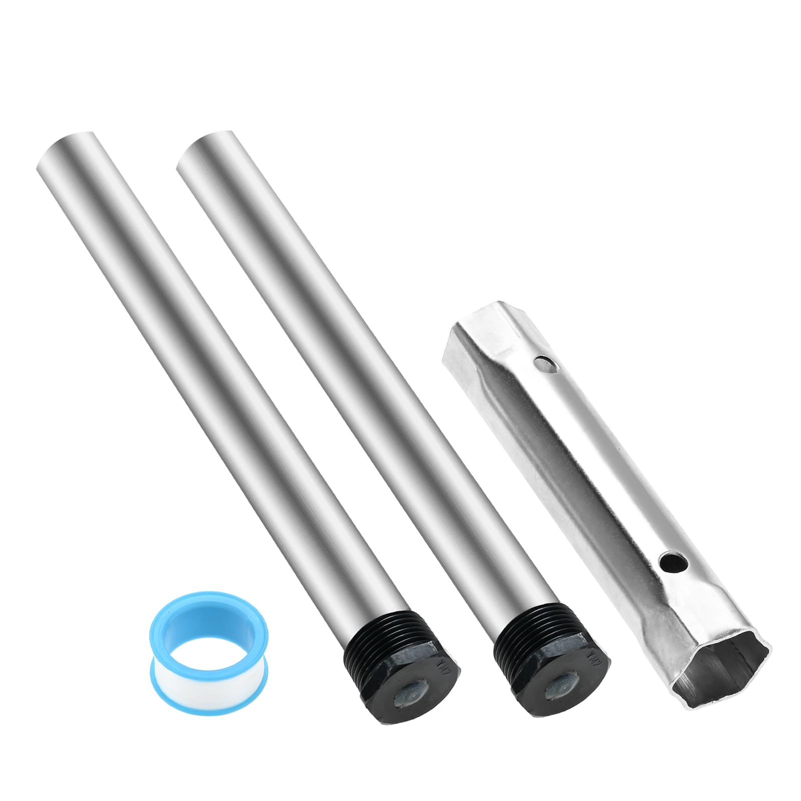 2 Pack RV Water Heater Anode Rods, 9.25" x 3/4" NPT Magnesium RV Anode Rod Replacement for Mor-Flo and 232767 Suburban Water Heater Tanks Come with Dual Hex Wrench &amp; Tape