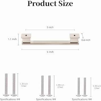 5-Inch Matte Black Cabinet Pulls - Sleek and Modern Kitchen Cabinet Handles for Stylish Cabinet Hardware