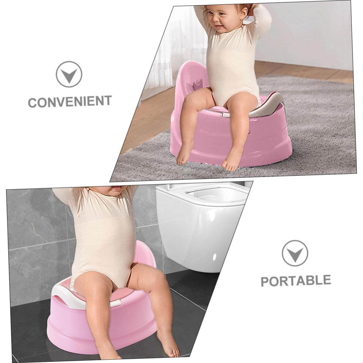 Kinder Toilettensitz Kleinkindtöpfchen Schulanfang Party Rosa Pp