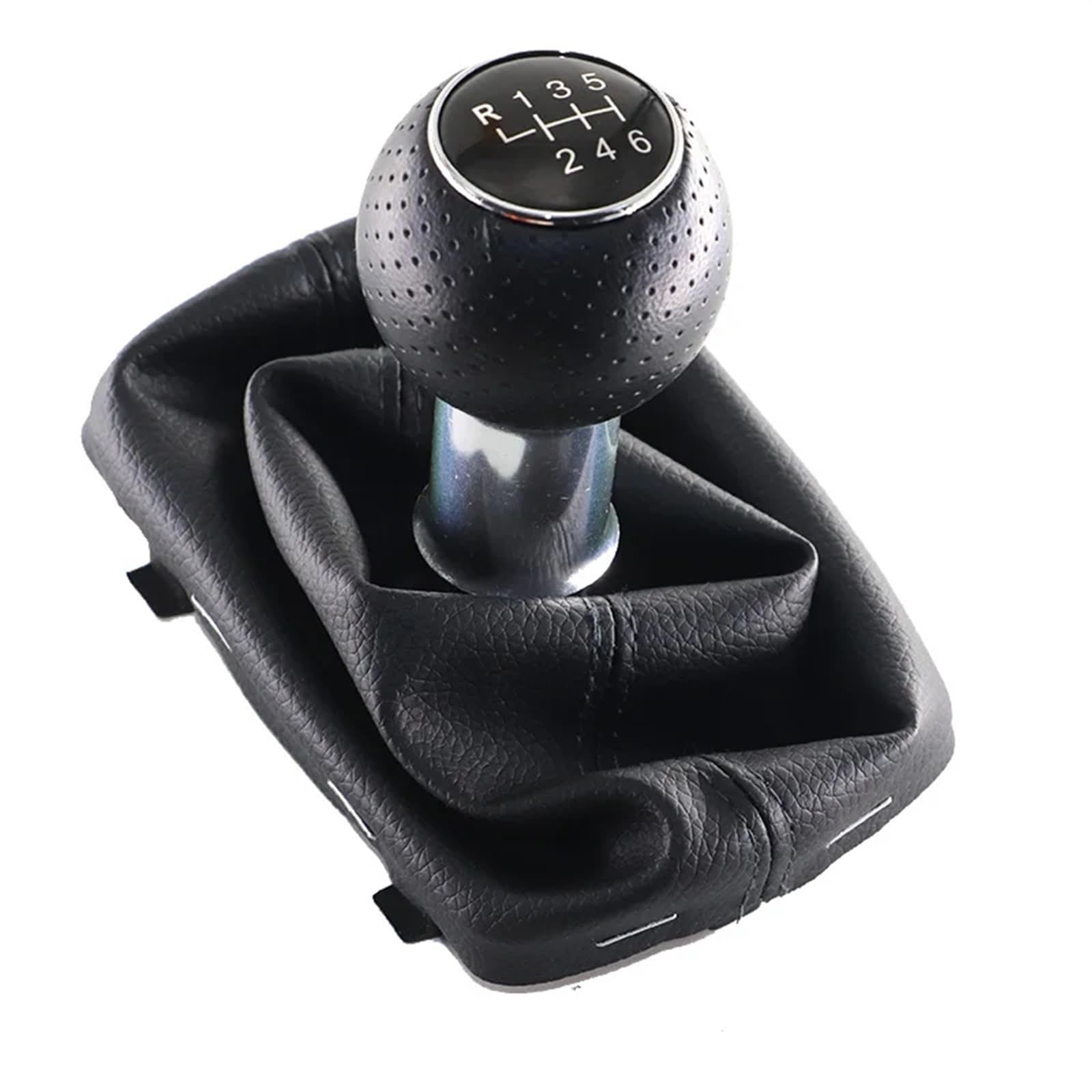 Tkxvcejv R123456 One Set Car Gear Shift Stick Knob For /A3 /S3 8L Black 5 Speed Gear Shift Stick Lever Knob Gaiter Gaitor Boot Cover 12Mm(R123456 One Set)