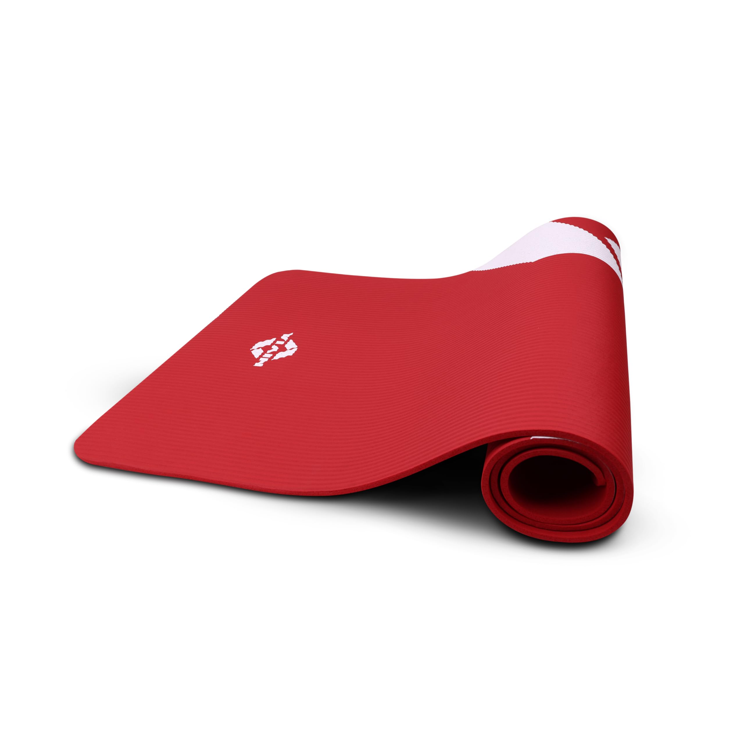 Nivia Flow Yoga Mat for Men/Women, 13mm Yoga Mat With Extra Thickness, Soft rubber cushioning, NBR Yoga mat with Carry Strap for Stretching, Pilates and home workouts, Anti-slip dual texture (Red)-image-44