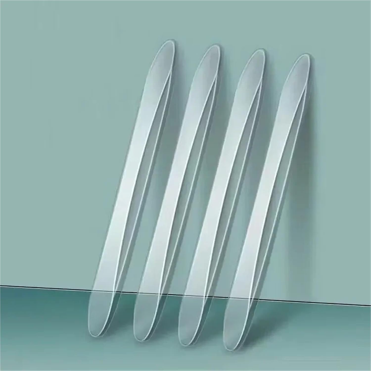 Transparent Sticker for Car Door Anticollision Strip 4pcs(White)