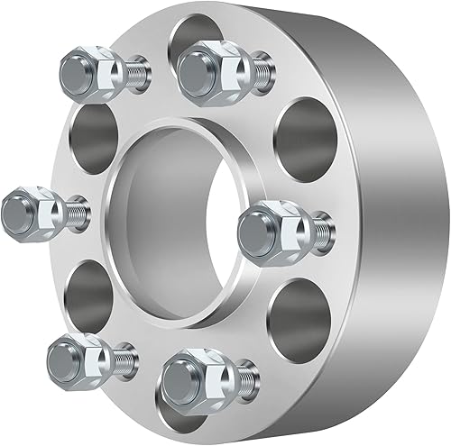 Miniatura 9 de SCITOO 4 adaptadores espaciadores de rueda centrados de 6 x 5 a 6 x 5, 12 x 1.5, 3.075 in, 2 pulgadas, compatibles con 2002-2009 para espaciadores