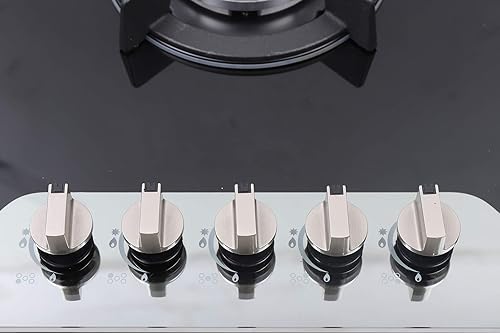 Miniatura 7 de Cocina de gas de 36 pulgadas, estufa de gas portátil con 5 quemadores sellados, doble quemador de encendido automático, acero inoxidable convertible