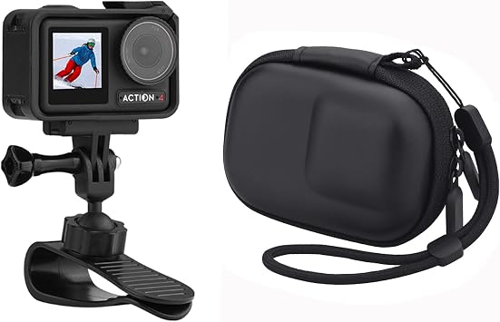 Carrying Case for Action 4/3,Gopro 12/11/10/9/8/7 with Wrist Strap. Car Sun Vsior Mount for Action 4 3 Accessories