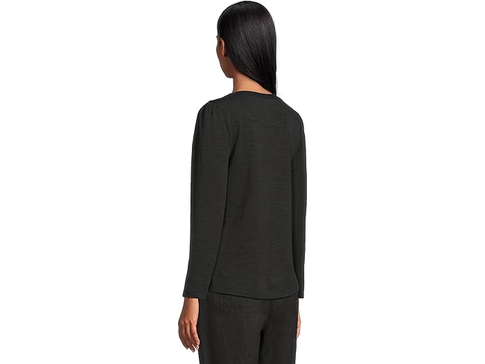 Ashby Isles Placket Puff Sleeve Top - Image 1