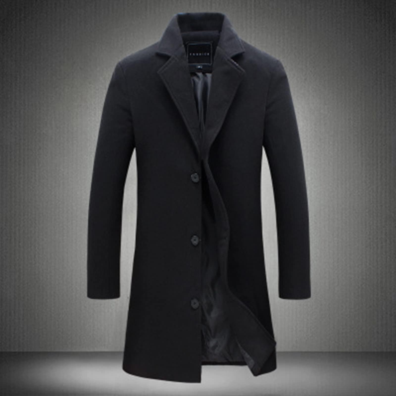 Manteau Chaud Pour Homme, Manteau d'hiver, Veste Pour Homme, Manteau Long, Coupe Ajustée, Manteau de Mi-saison, Gabardine d'hiver, Veste Longue Pour Homme, Confortable à Porter.