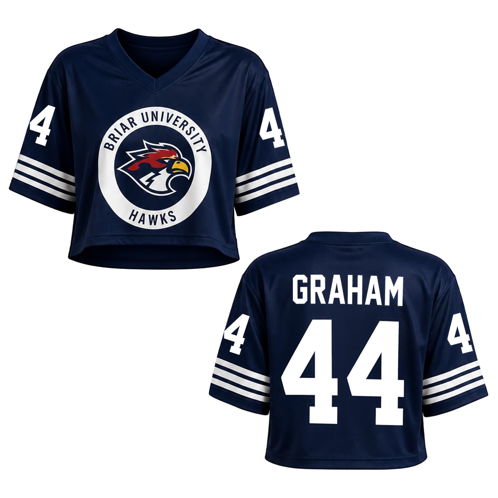 Off Campus Hockey Jersey Women Graham 44 & Logan 22 & Tucker 46 & Dean 66 Briar U Hockey Shirts Short Sleeve Briar University Shirts Sports Y2K Crop Tops Off Campus Merch for Fans