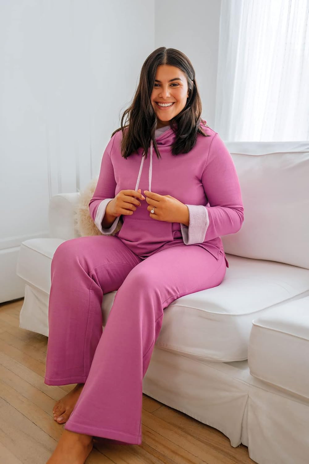 PajamaGram World's Softest Cowl Neck Pajamas for Women - Image 5