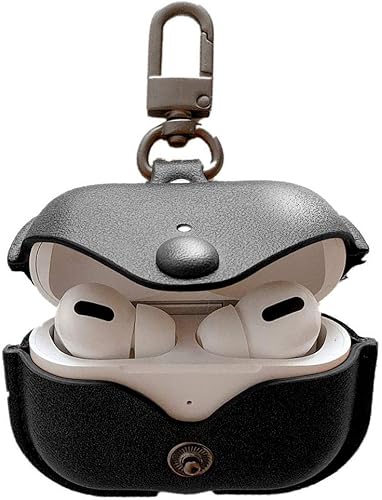 Funda de cuero genuino compatible con AirPods Pro de 21 generación (202320222019), funda protectora VOMA para Apple AirPods Pro 2Pro, funda de carga