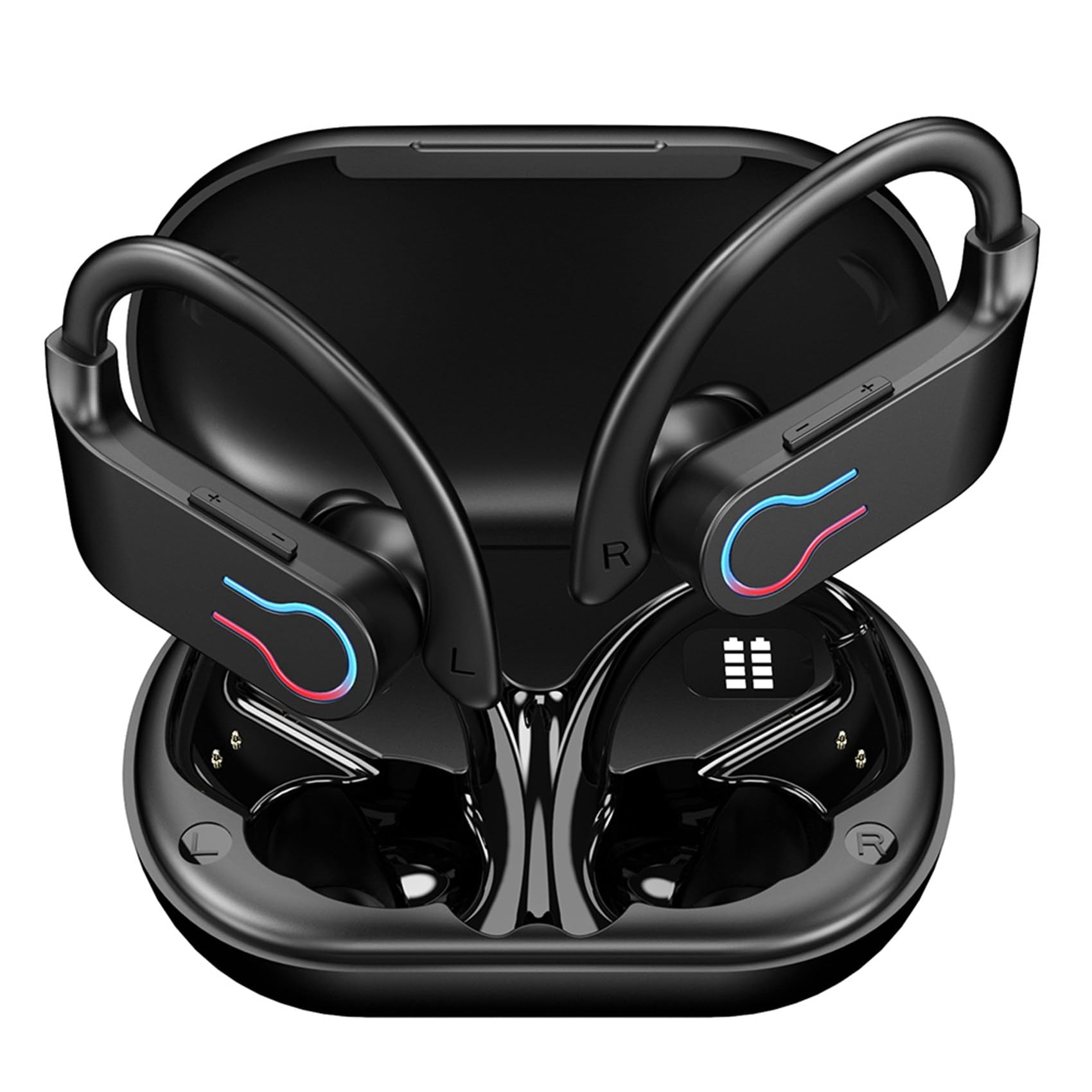 3X Q63 Auricolari Bluetooth 5.3 Cuffie Sportive Wireless in-Ear 200 Ore di Standby IPX7 Auricolari Stereo HiFi da Gioco Impermeabili