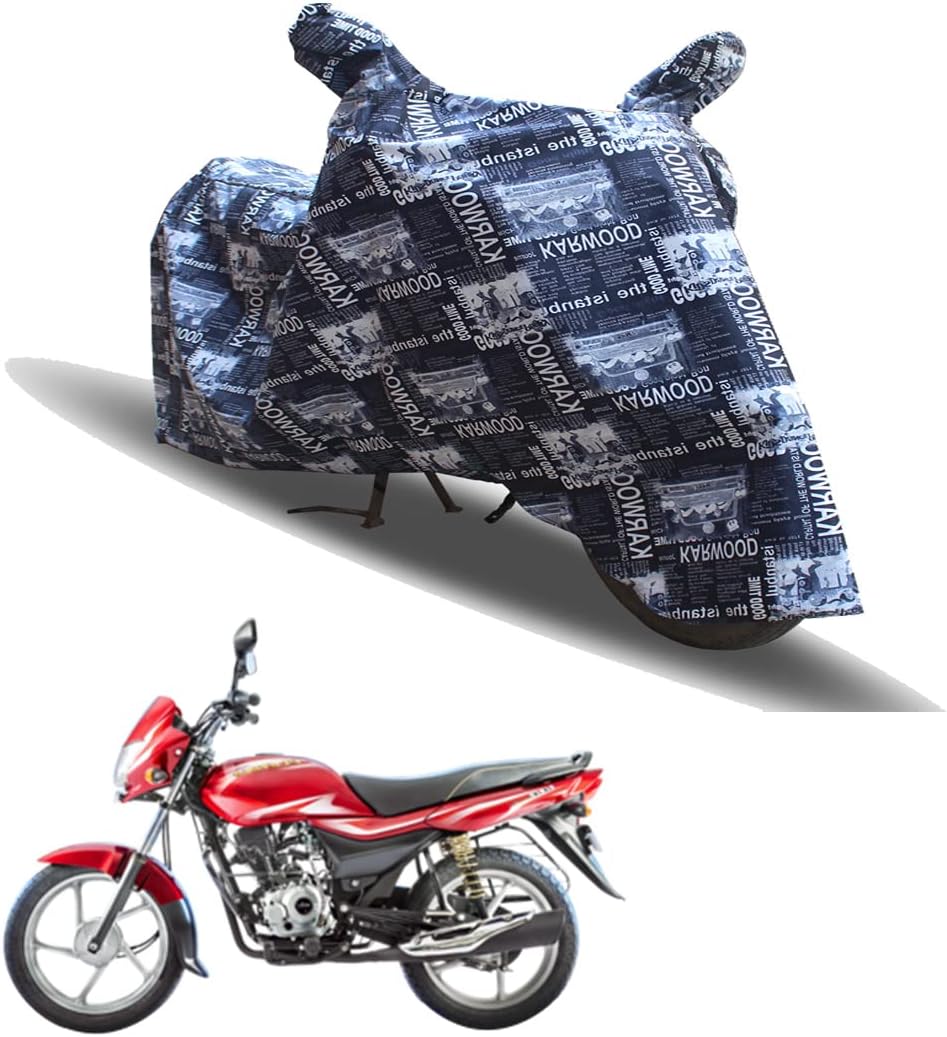 SS for Your Smart Needs 100% Waterproof Two Wheeler Cover for Bajaj Platina (Fig Blue Printed)