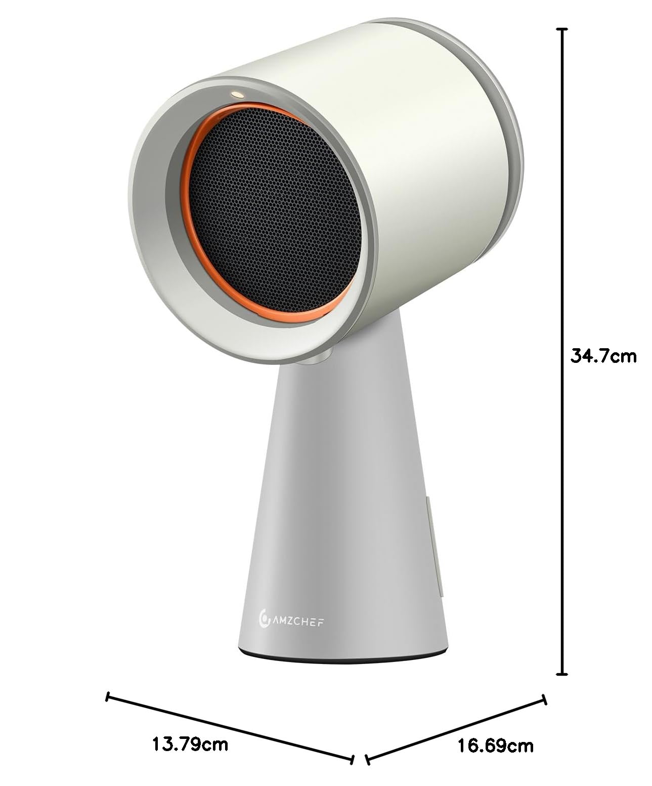 AMZCHEF Mini Cooker Hood Portable Desktop Extractor Hood White with 3 Gears Mode, Strong Suction for Home Kitchen Fondue Hot Pot BBQ (white) — view 10