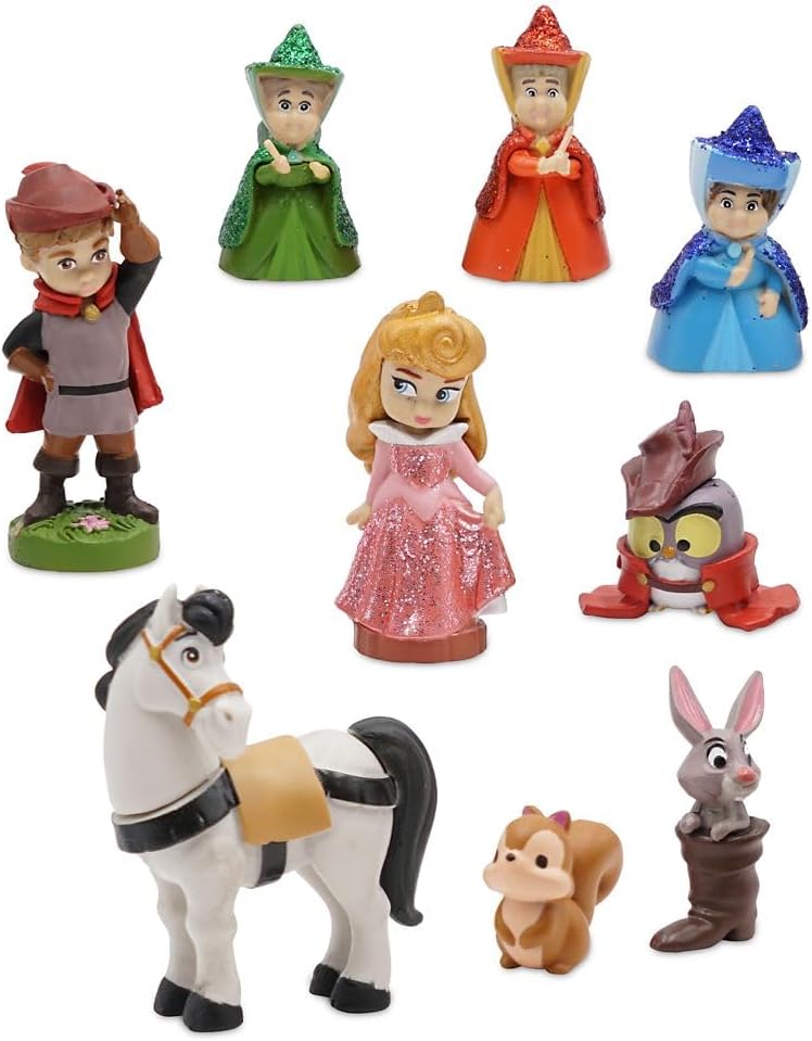 Disney Store Official Animators' Collection Deluxe Sleeping Beauty Doll House - 17-Piece Castle Playset with Princess Figures, Spinning Dancefloor, Music, & Fun Accessories