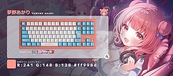 ぶいすぽっ！VSPO!GEAR ゲーミングキーボード 夢野あかり Amazon