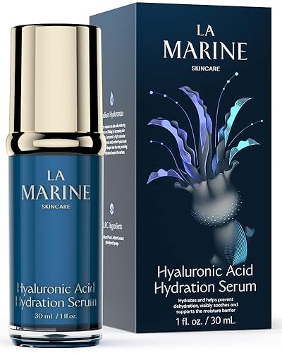 LaMarine Skincare - Suero de ácido hialurónico hidratante e hidratación intensiva para la cara cuidado facial antienvejecimiento reduce las líneas