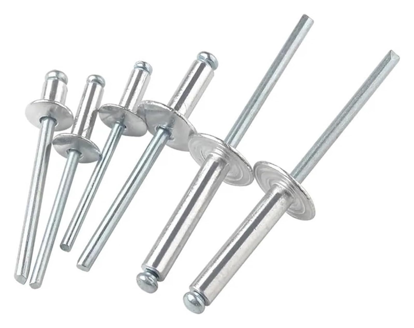 Rvets Rivetti ciechi con testa a rottura in alluminio M6, 6 mm x 10, 12, 16, 20 mm, rivetti a pressione(M6x10mm)