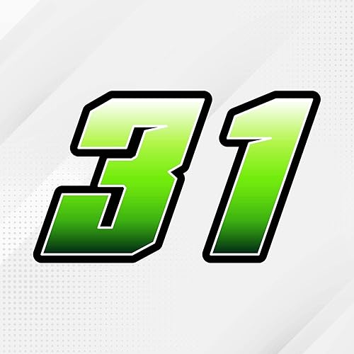 Miniatura 5 de MC MOTOPARTS 3 calcomanías personalizadas de números de carreras de vinilo de 3 a 10 pulgadas para Beta 200RR KLX 110 TTR 125 YZ 125 CRF250F