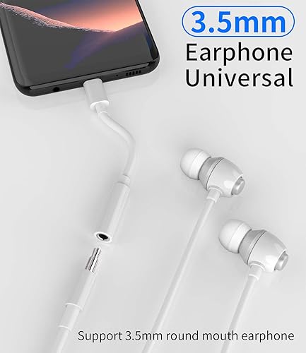 Miniatura 2 de Adaptador auxiliar USB-C a 0.138 in, paquete de 2, compatible con iPhone 15, iPad 10, Air4, Air5, mini6, Pixel 4 3 2 XL