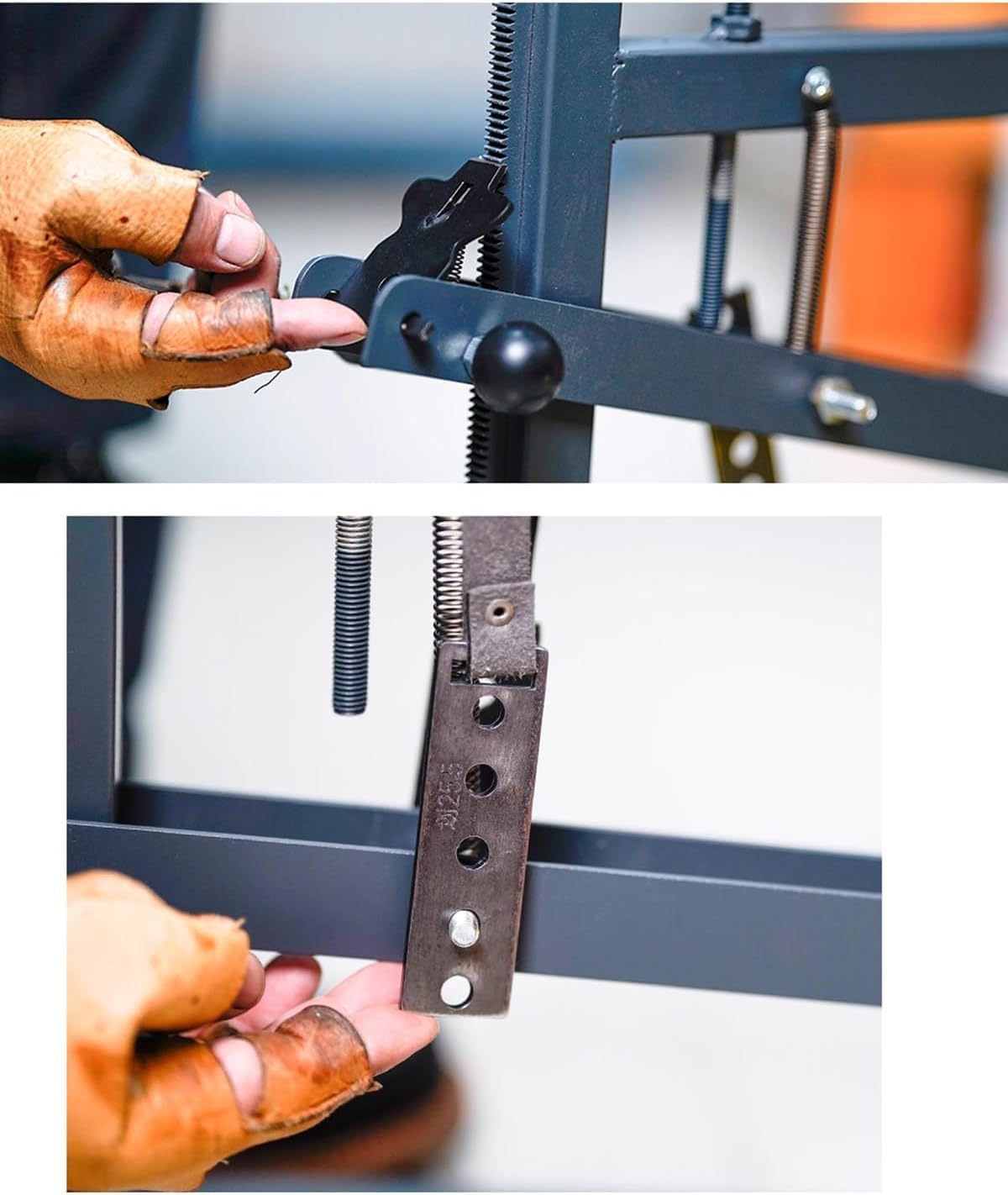 Morsetto per Cucire Scarpe, Ideale per la Realizzazione di Calzature Artigianali, morsa per Cucire la Pelle, Supporto in Metallo Resistente per Uso Fai-da-Te e Professionale.