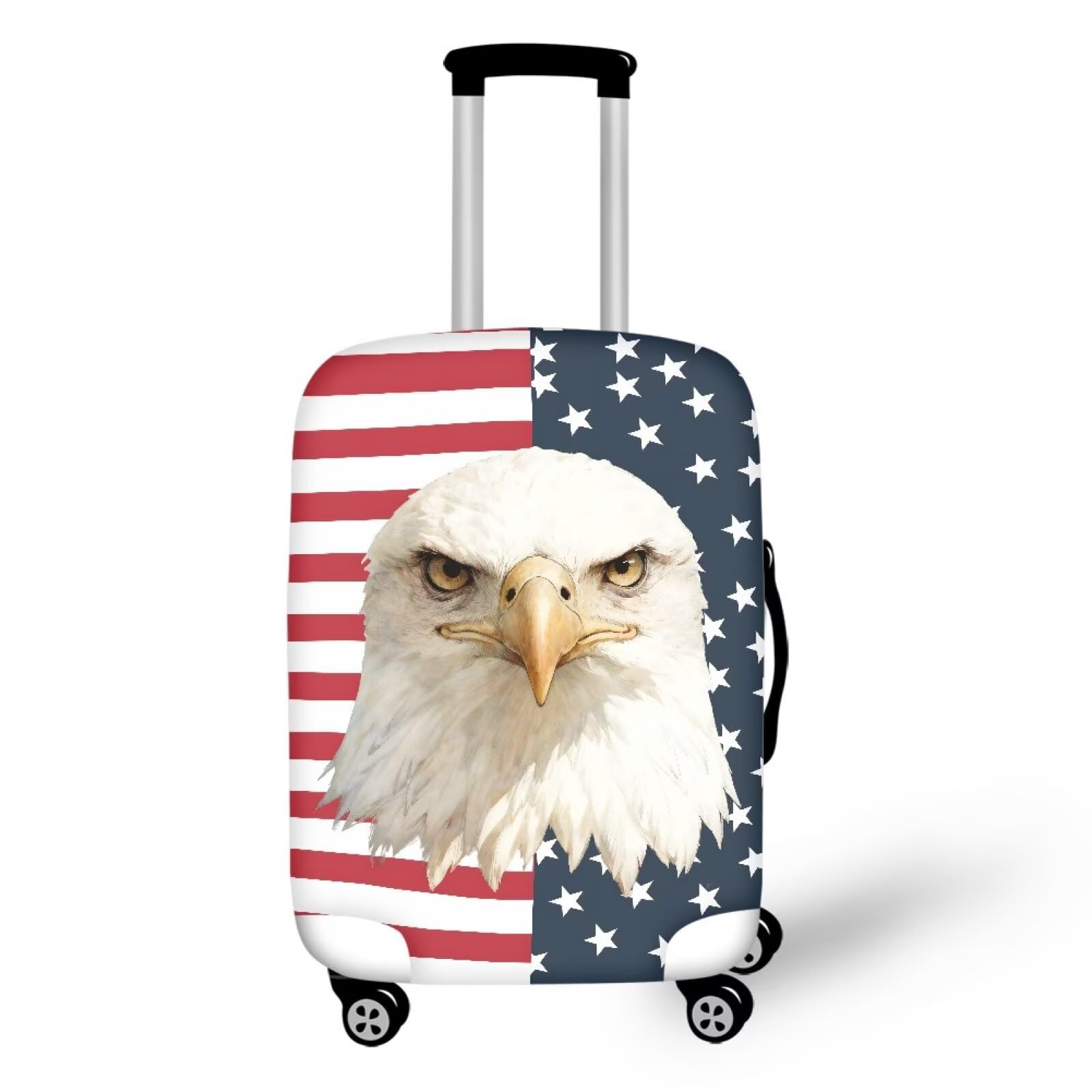 American Flag Eagle Pattern Suitcase Covers for Luggage,Luggages Covers for Suitcase,Luggages Cover Protector,Travel Luggage Suitcases Protective Cover Dust Pollution Prevention