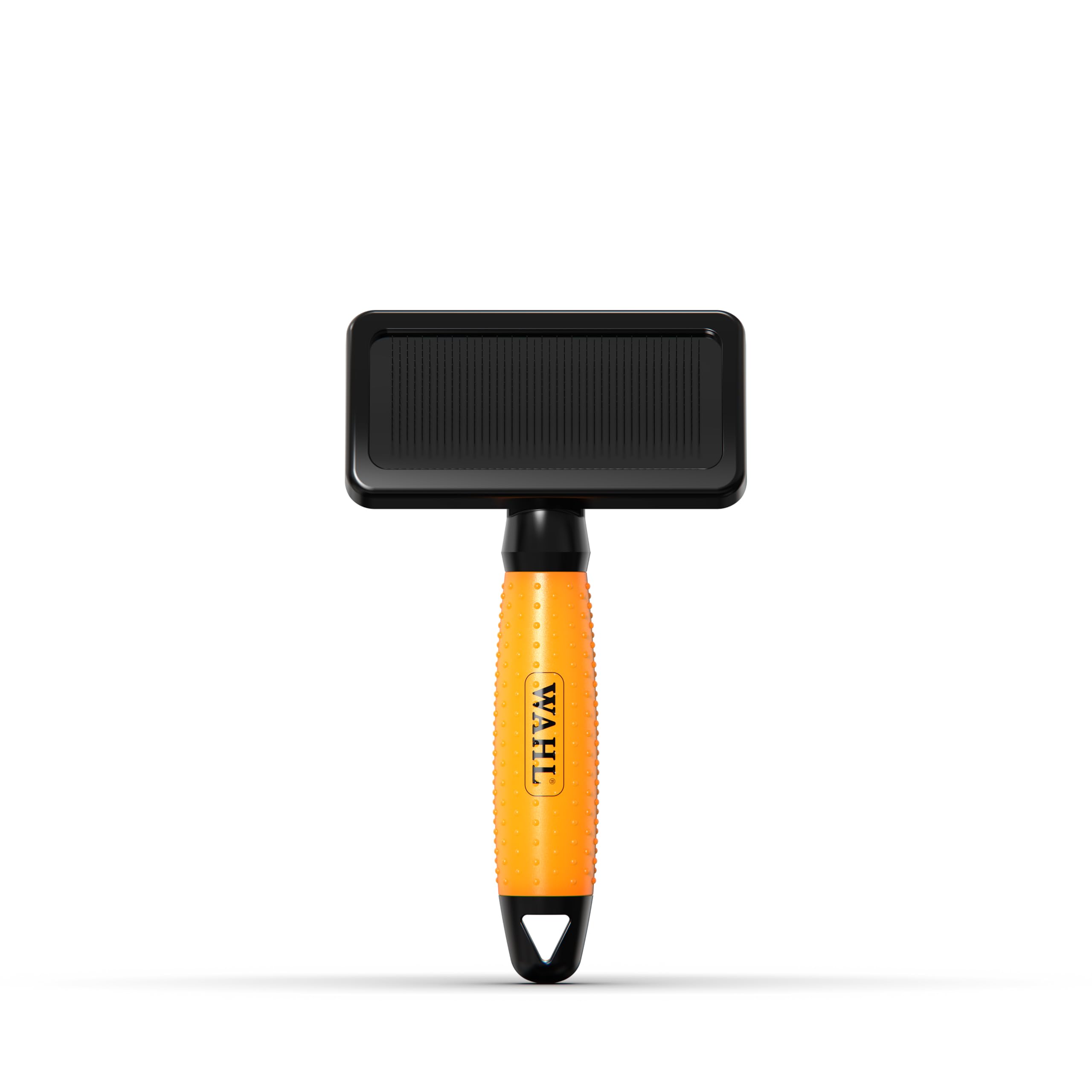 WAHL Slicker Brush Medium Grooming Brush, Dog Cat Brush, Pet Grooming Tools, Straightening Brushes for Long and Short Haired Animals, Gel Handle, Orange