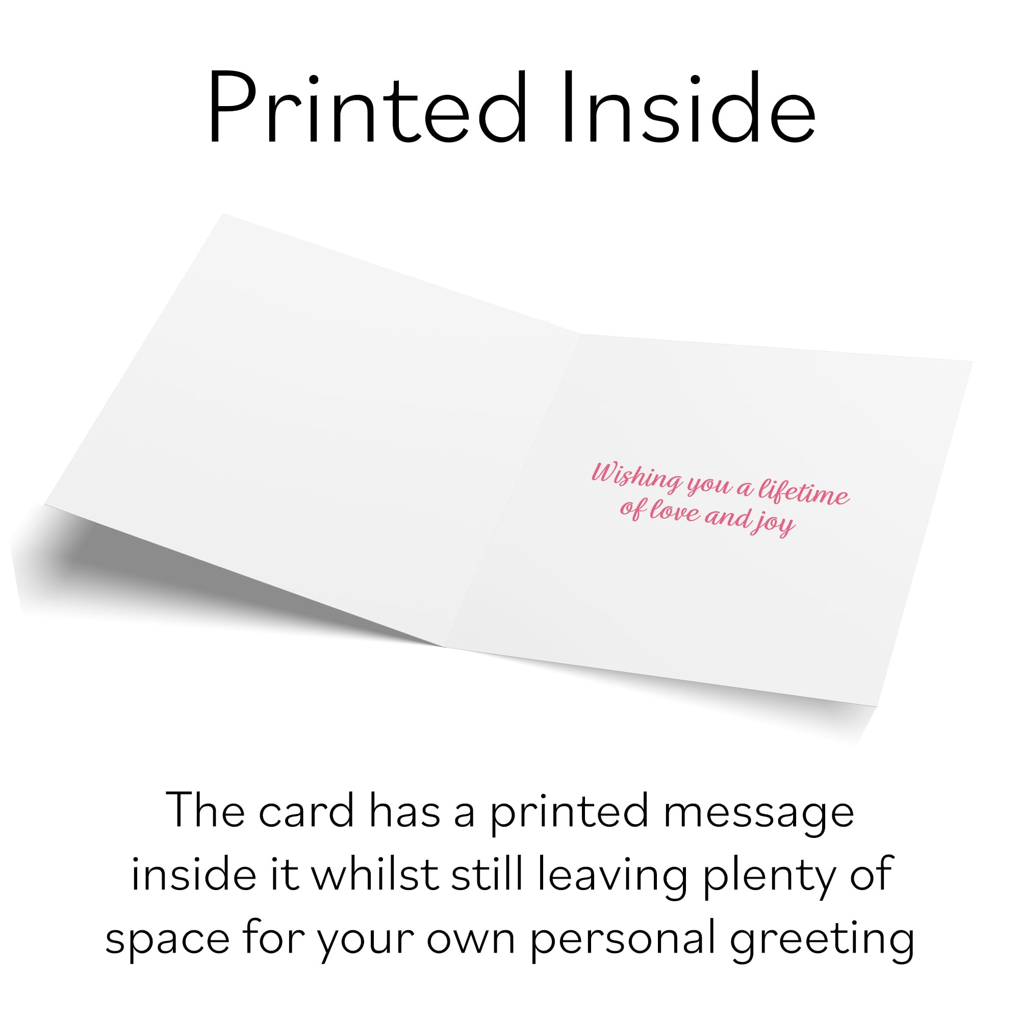 Hunts England, La Petite Patisserie Engagement Congratulations Card For Couple, Charming Pink Bakery - Image 4