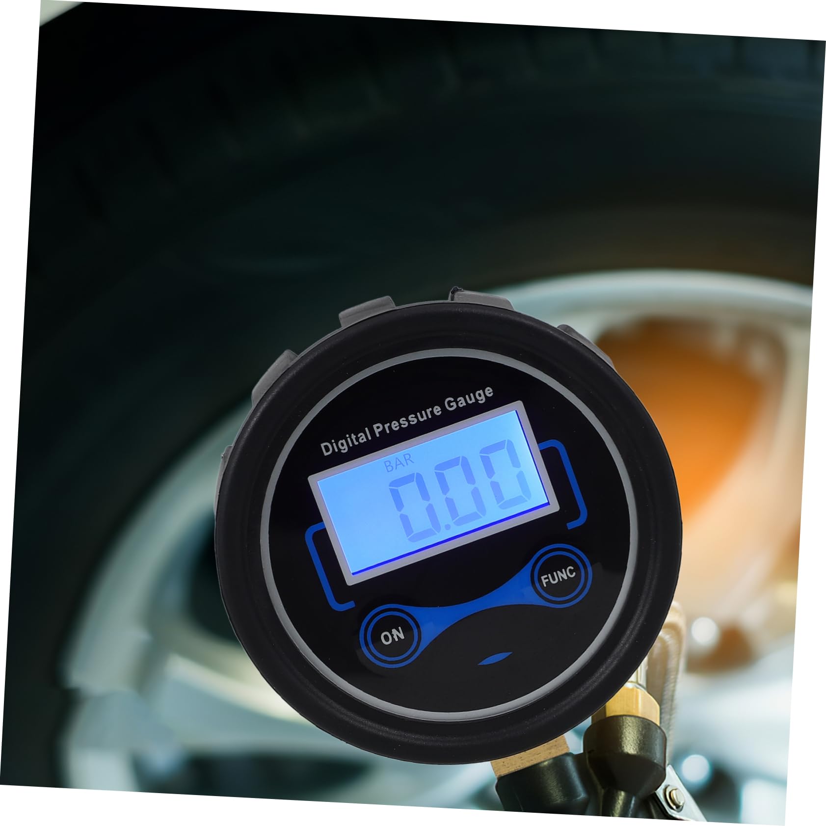 MAGICLULU 5 Piezas Manómetro De Pantalla Digital Monitor De Presión De Coche Medidor De Presión De Aire De Neumáticos Auto Con Medidor De Presion De Neumaticos Herramienta Negro El Plastico