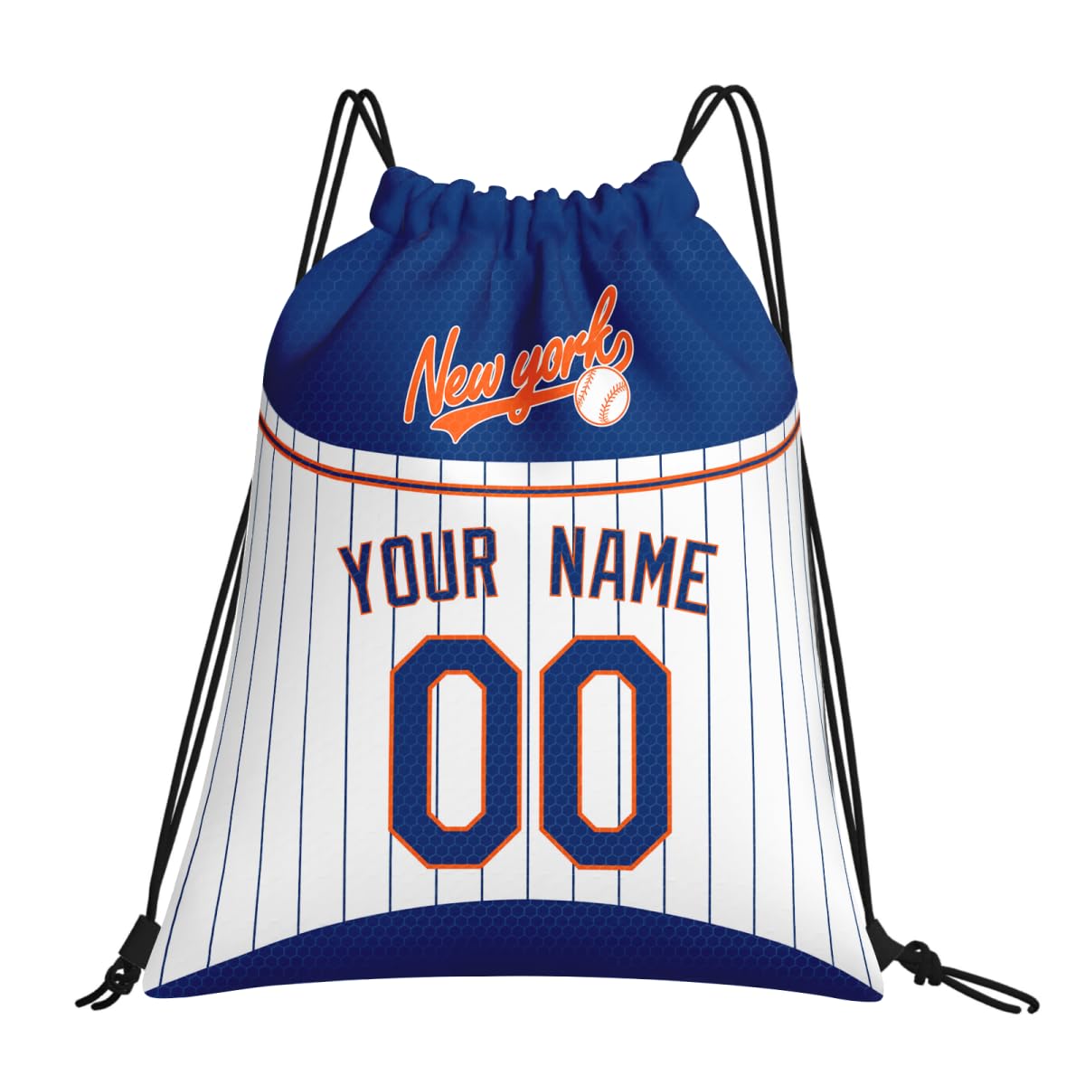 ANTKING New York M Drawstring Bags Custom Name Number Backpack Gifts for Men Women
